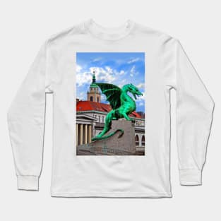 Dragon Bridge, Ljubljana, Slovenia Long Sleeve T-Shirt